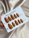 Almond shape nails press on 24pcs