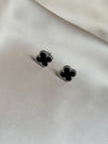 1Pair Korean Style Four Leaf Clover Stud Earrings