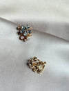 Zircon Flower Mini Pearl Flower Earrings