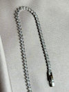 Rhinestone Silver Cubic Zirconia Bracelet Tennis Chain Bracelets