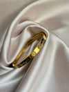 Cartier Gold Color Zircon And Cross Nut Nail Bracelet & Bangle