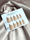 French Tip nails natural 24pcs
