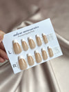 French Tip nails natural 24pcs