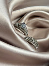 2 PCS/Set ! Trendy Milangirl White zircon Round Ring Set
