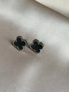 1Pair Korean Style Four Leaf Clover Stud Earrings