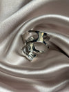New Fashion Double Layer 3-GRAIN Zircon Ring