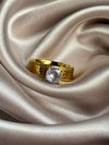 Cring Coco Stainless Steel Ring Rhinestones Zirconia Ring
