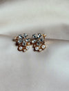 Zircon Flower Mini Pearl Flower Earrings