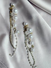 Pearl Fringed Long Earrings