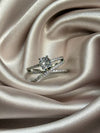 Sparkling Zircon Set Diamond Ring
