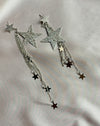 Exaggerated Big Earrings Long Five-pointed Star Tassel Earrings