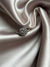 Diamond Zirconia Necklace Earring Ring Set