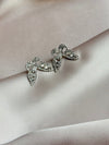 Butterfly zircon earrings stud