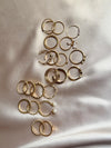 Set Of Gold Stone Pearl Rings