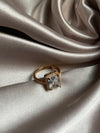 Ring for Women Inlaid Square Zircon Rings Adjustable