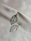 Simple hollow leaf earrings Sen metal earrings feminine popular leaf earrings