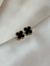 1Pair Korean Style Four Leaf Clover Stud Earrings