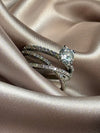 Sparkling Zircon Set Diamond Ring