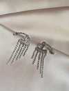 Sparkling Rhinestone Pearl Earrings