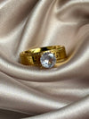 Cring Coco Stainless Steel Ring Rhinestones Zirconia Ring