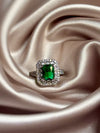 Green Cubic Zirconia Ring
