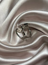 New Fashion Double Layer 3-GRAIN Zircon Ring