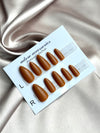 Almond shape nails press on 24pcs