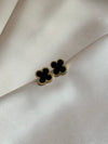 1Pair Korean Style Four Leaf Clover Stud Earrings