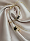 New Gold-Plated Silver Flowers 5 Pieces/Set Bracelet Pendant Necklace Earrings
