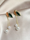 Leaf Pearl Earring