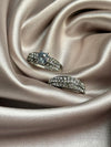 2 PCS/Set ! Trendy Milangirl White zircon Round Ring Set