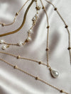 5 Layered Gold Color Multilayer Round Pendant Necklace