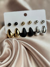 New trendy 6Pcs Set of Earrings