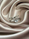 Sparkling Zircon Set Diamond Ring