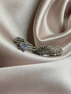 2 PCS/Set !White Zircon Round Ring Set